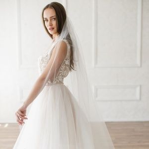 'Christina' Tulle Veil BRIDES & HAIRPINS